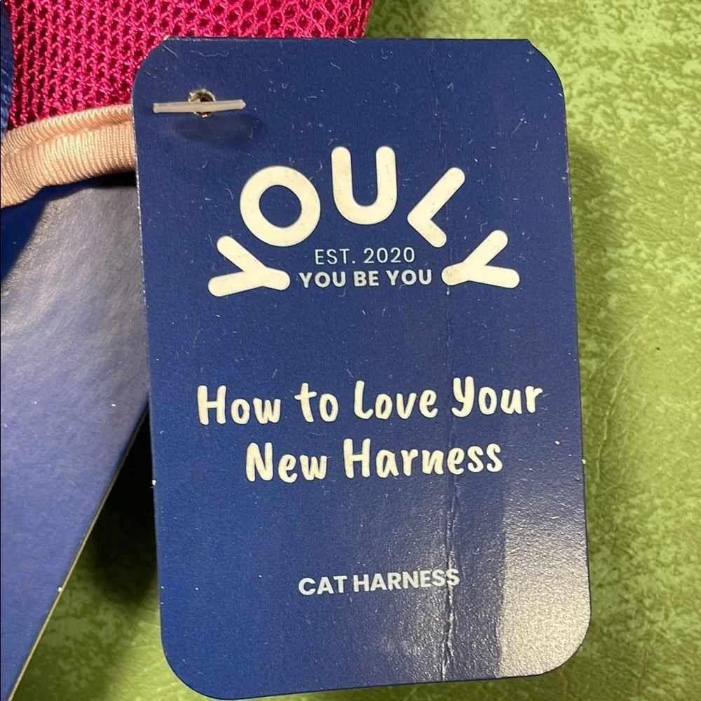 Pink and Blue Cat Harness